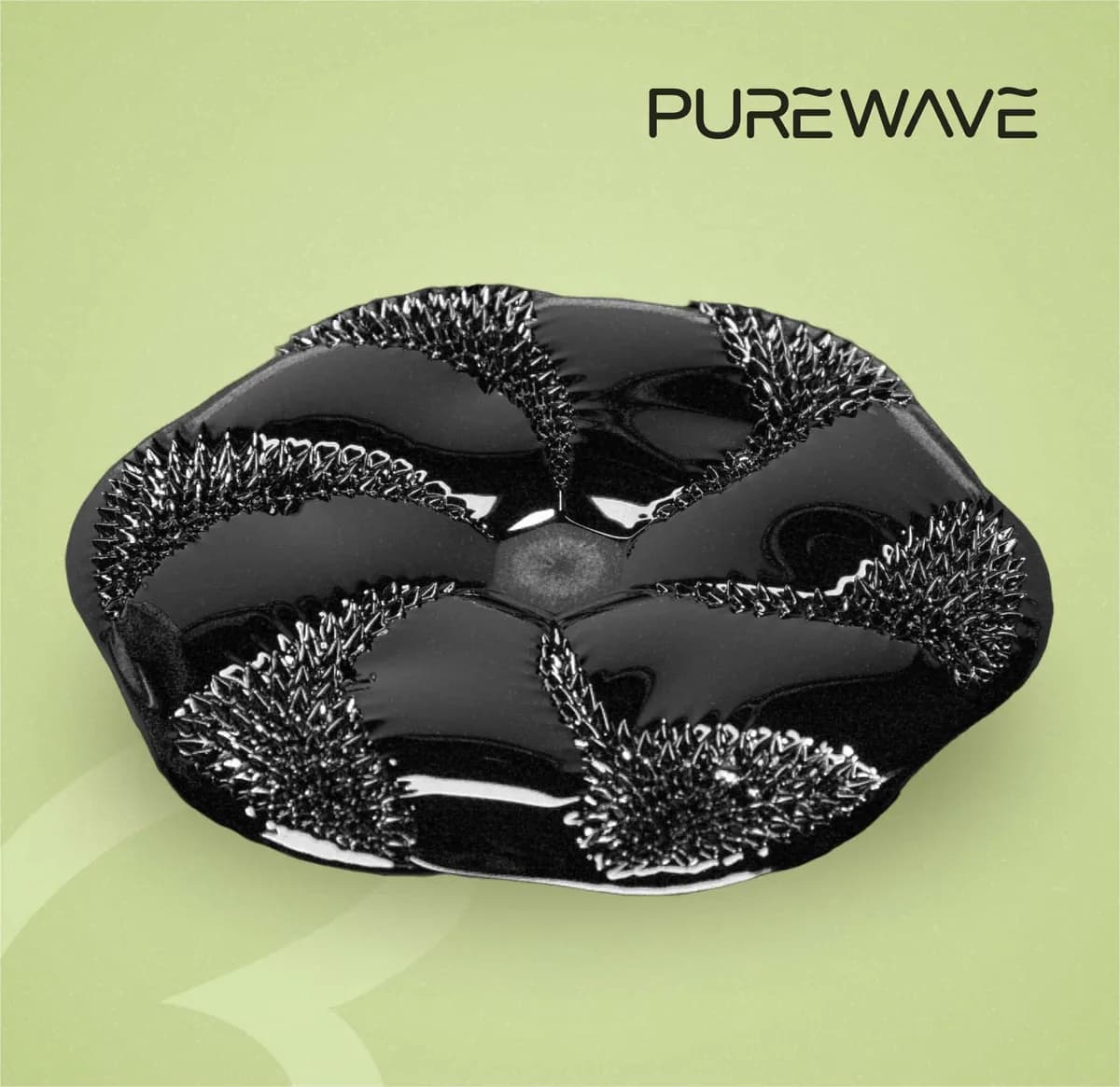 The PureWave Cell — a black sacred-geometry magnetic device